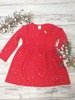 Sukienka bawełniana ATUT-czerwona LENA CIUSZKI 122